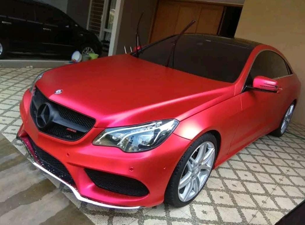 wrapping sticker mobil merah - wisnu sticker